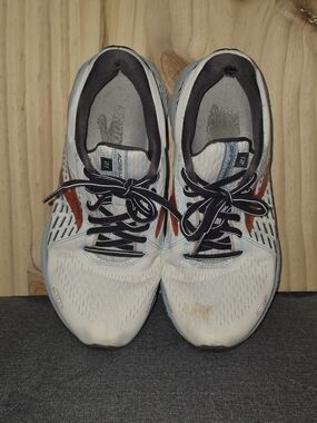 Brooks Women's Light Gray and Red Running Shoes